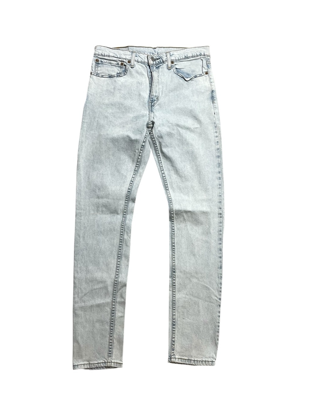 Levis 512 Men’s Sz 32 32 (tag 34 34) Light Wash Blue EUC
